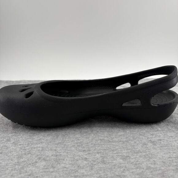 Crocs Women's Black Kadee Slingback Croslite Slip On Ballet Flats Size 7 Slip On - Picture 8 of 10
